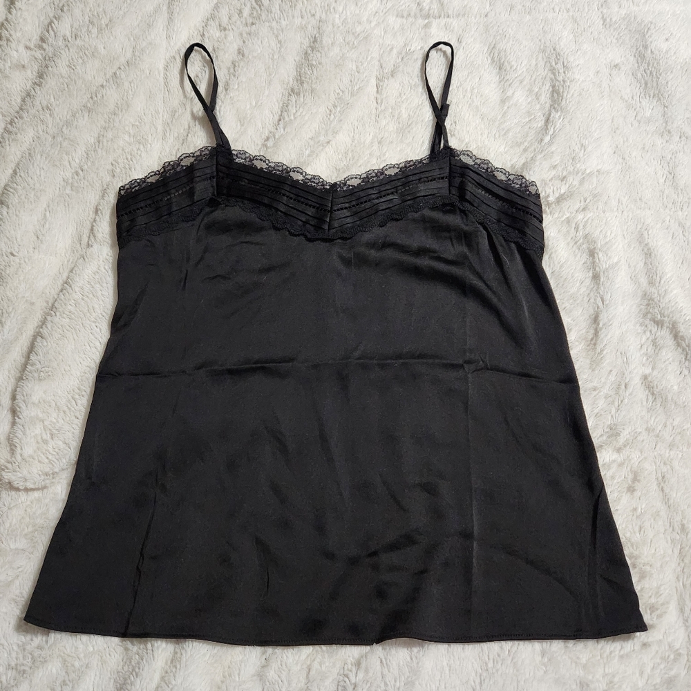 NWT Black White House Black Market Lace Camisole Tank Top
